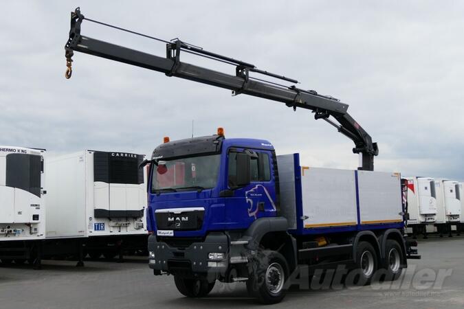 MAN - TGS 26.440 6x4 / Ravna Platforma + Kran HIAB