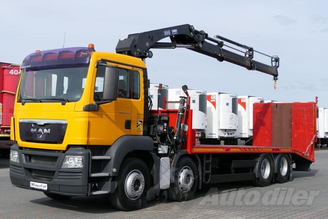 MAN - TGS 35.360 8x2 / Transporter + Kran HIAB