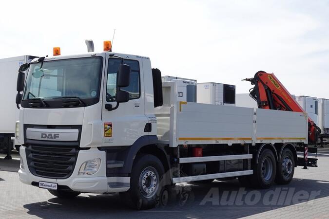 DAF - CF 370 / Ravna Platforma + Kran PALFINGER