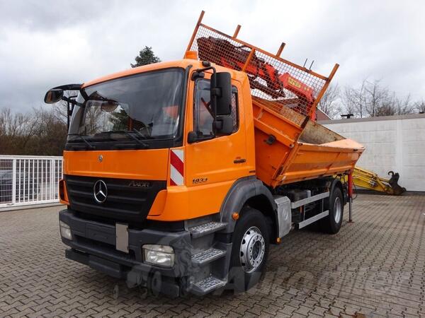 Mercedes Benz - AXOR 1833 / Dvostrani kiper + Kran PALFINGER