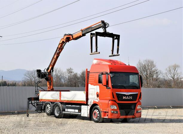 MAN - TGX 26.440 / Ravna Platforma + Kran TEREX