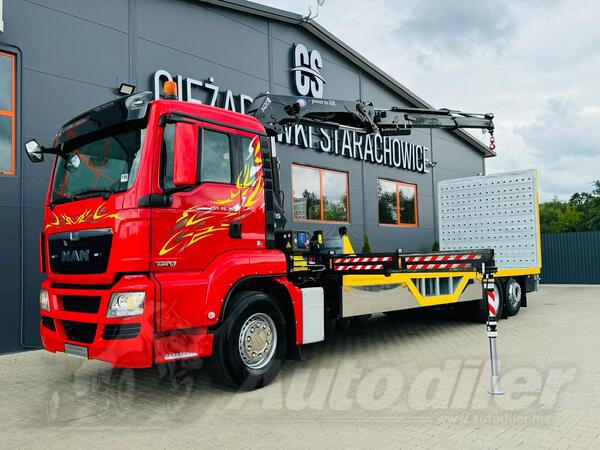 MAN - TGS 26.360 / Autotransporter + Kran HMF