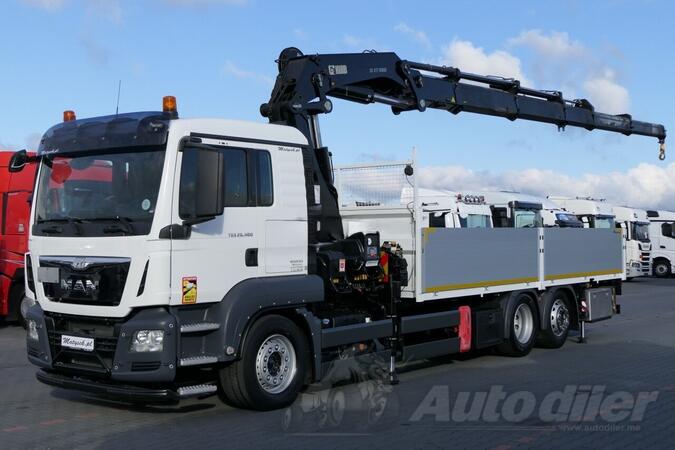 MAN - TGS 26.400 / Ravna Platforma + Kran HIAB