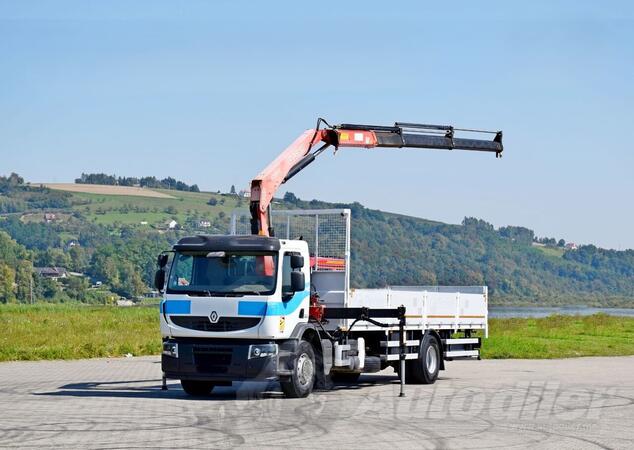 Renault - 310 DXI / Ravna Platforma + Kran FASSI