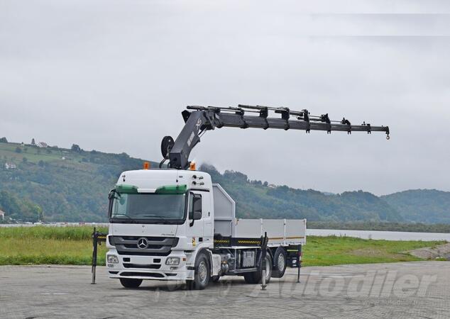 Mercedes Benz - ACTROS 2544 / Ravna Platforma + Kran HIAB