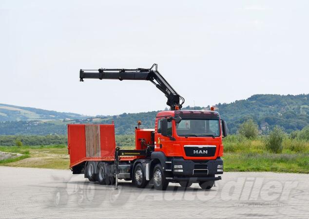 MAN - TGS 35.360 8x2 / Transporter + Kran HIAB