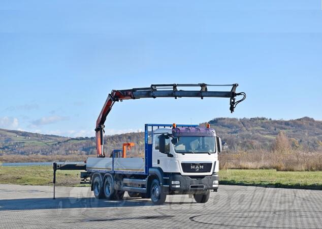 MAN - TGS 33.400 6x4 / Ravna Platforma + Kran PALFINGER