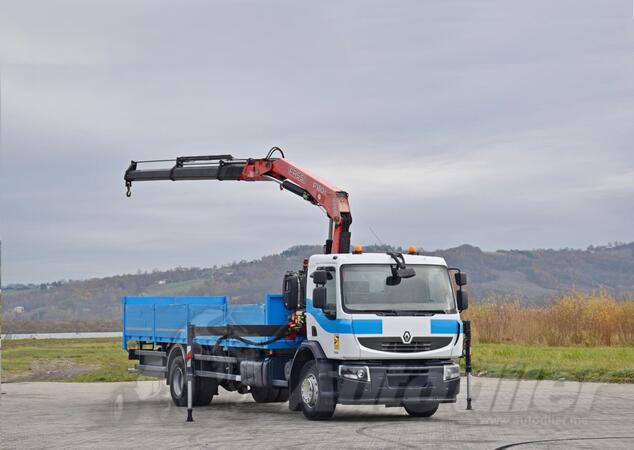 Renault - Premium 320 / Ravna Platforma + Kran FASSI