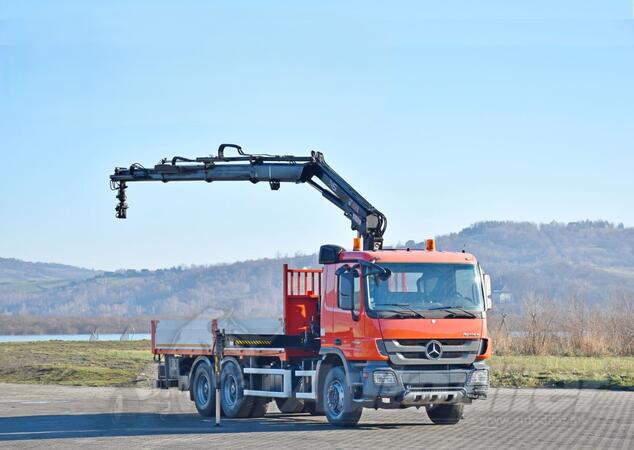 Mercedes Benz - ACTROS 2636 6x4 / Ravna Platforma + Kran HIAB