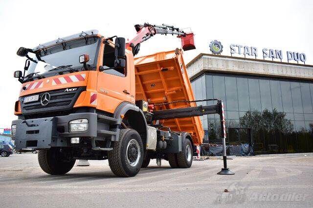 Mercedes Benz - AXOR 1833 4x4 / Kiper / Kran PALFINGER