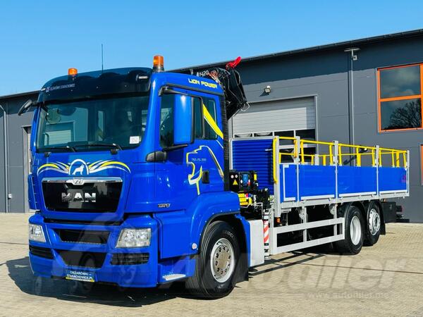 MAN - TGS 26.360 / Ravna Platforma / Kran HMF