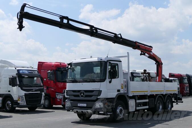 Mercedes Benz - ACTROS 2636 / Ravna platforma + Kran PALFINGER