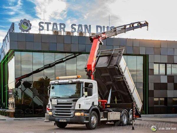 Scania - P320 6x2 PALFINGER PK 20002 kiper + kran / STR-0417