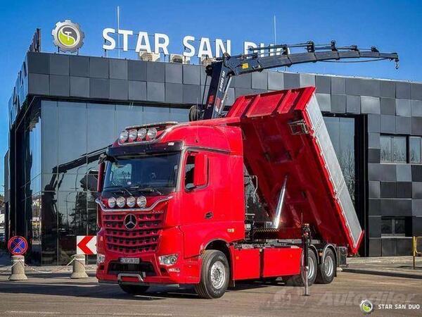 Mercedes Benz - AROCS 3358L 6x4 HIAB 192X-HIPRO E-6 kiper + kran / STR-0426