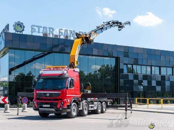 Volvo - FMX 500 8x2 Effer 585 Fly Jib kamion platforma + kran / STR-0448