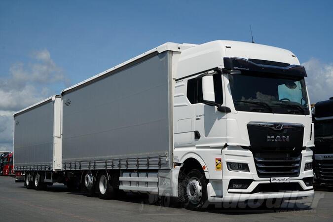MAN - TGX 26.470,6x2, kamion sa kliznom ceradom + prikolica sa kliznom ceradom IMP-2807