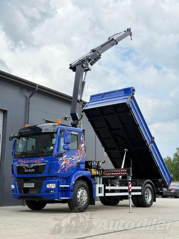 MAN - MAN TGM TGL TGS 18.250 / Euro 6 / kiper + kran  / JOA-0176