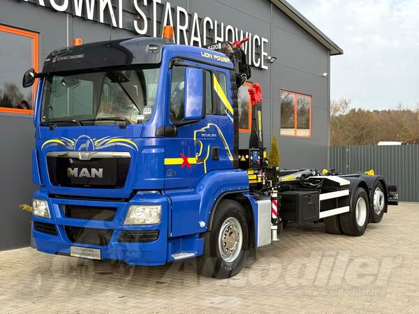 MAN - TGS TGX TGM 26.360 / 6x2 kamion rol kiper + kran / JOA-0216