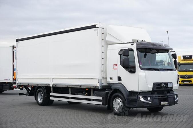 Renault -  D 16 / 280 / ACC / Euro 6 / kamion sa klizna zavesa cerada + rampa / DOM-1788