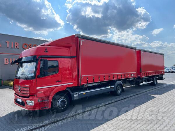 Mercedes Benz - ATEGO 1227 BDF kamion sa klizna zavesa cerada + prikolica sa kliznom ceradom / GR...