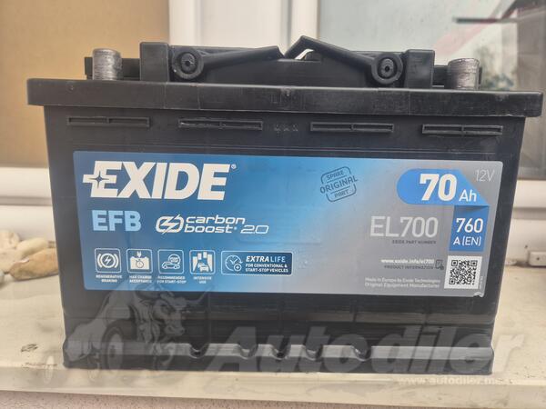 Battery Exide -  12V - 70 Ah