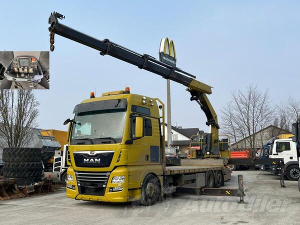 MAN - TGX 26.500 6x2 - Platforma + Kran Palfinger PK 53002-SHC