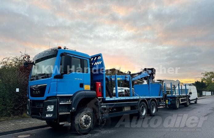 MAN - TGS 26.470 6x6 Kamioni za prijevoz drva + prikolica