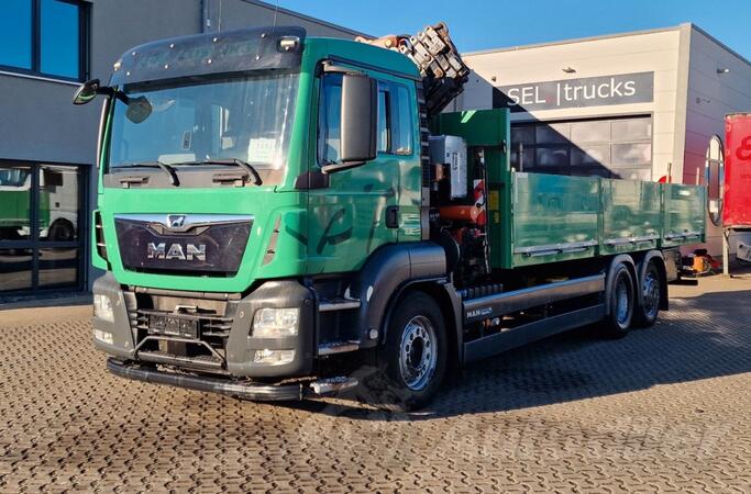 MAN - TGS 26.460 6X2 Ravna Platforma + Kran Atlas 172.3E-A4 + RC