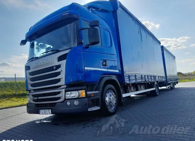 Scania - G 360 kamion sa ceradom + prikolica sa ceradom