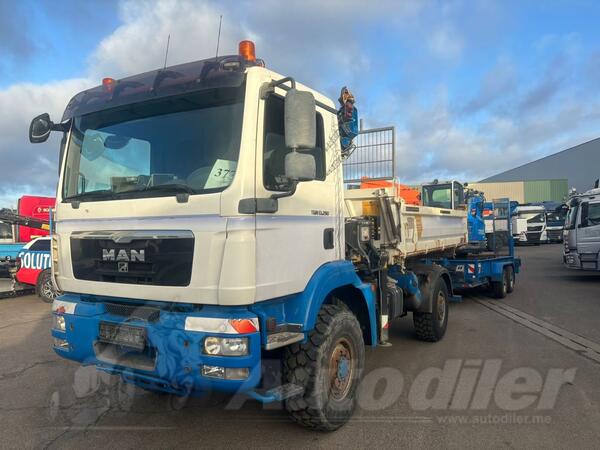 MAN - TGM 13.290 4x4 Kiper + Kran Hiab 088 3 Duo