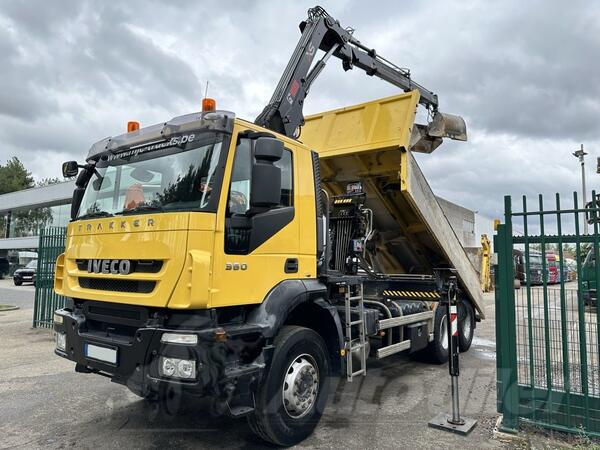 Iveco - Trakker 360 6x4 2 Strani Kiper + Kran HIAB 122
