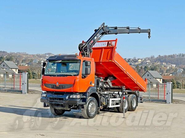 Renault - KERAX 430 6x4 Kiper Kran HIAB 144 E-3 HIDUO