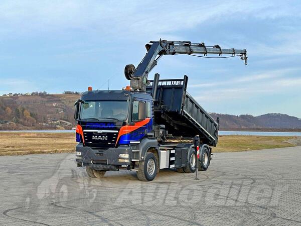 MAN - TGS 33.480 6x4 Kiper + Kran HIAB 288 EP - 4 HIDUO
