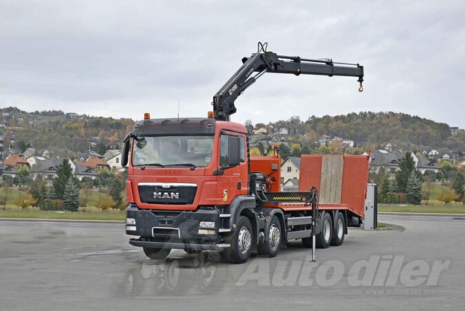 MAN - TGS 35.360 8x2 Kamion za prevoz vozila + Kran HIAB 166 E-2 HIDUO