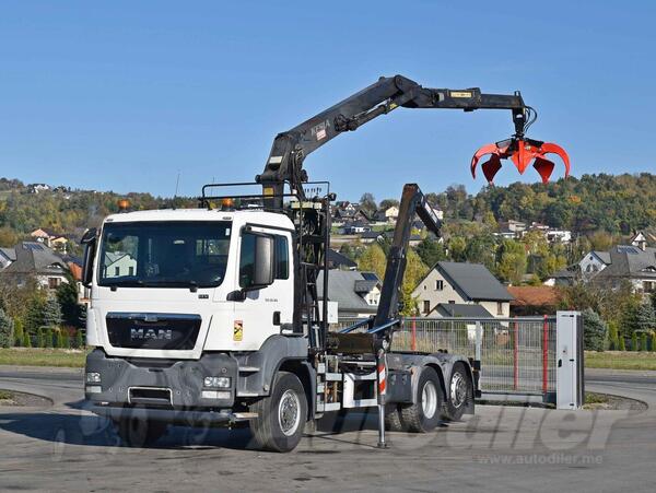 MAN - TGS 26.360 6x2 kamion sa kukom + Kran Kesla 2124 Z