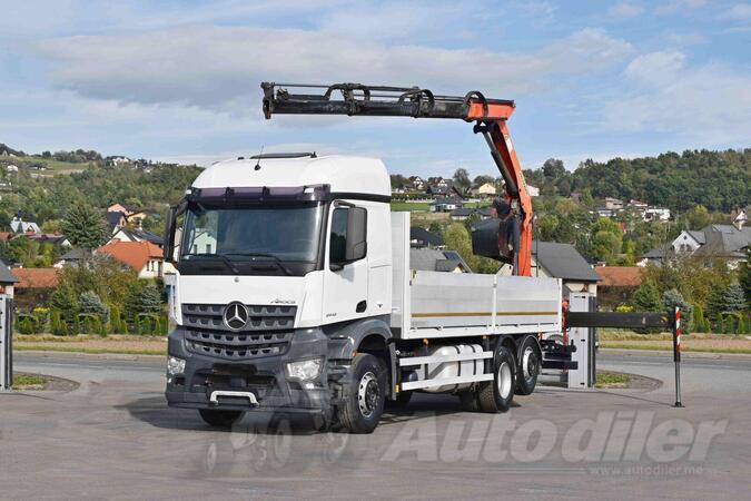 Mercedes Benz - AROCS 2542 6x2 platformom + Kran PK 13001 - KB