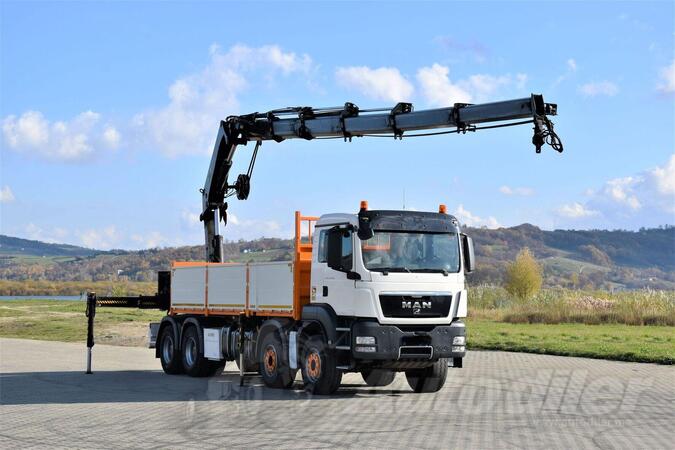 MAN - TGS 35.440 8x4 Ravna platforma + Kran Hiab 322 EP - 5 HIPRO