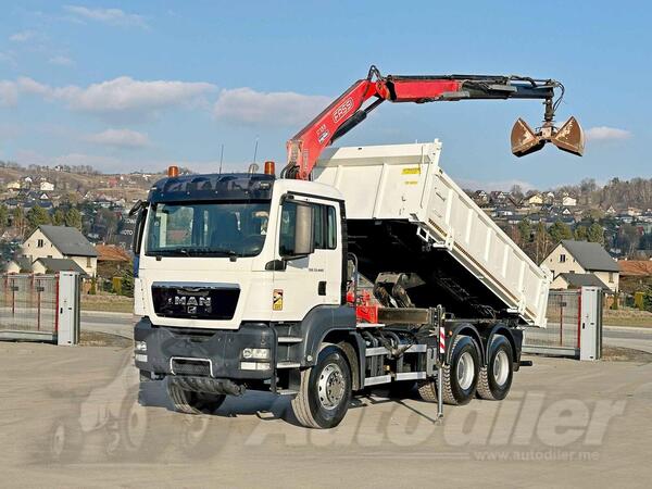 MAN - TGS 33.440 6x4 Kiper + Kran FASSI F155A.0.22