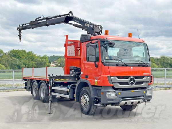 Mercedes Benz - ACTROS 2636 6x4 Platformom + Kran HIAB 122 BS-2 HIDUO