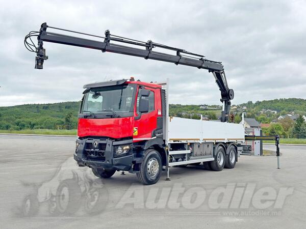 Renault - C 400 6x4 Platformom + Kran HIAB X - HIDUO 188 ES - 4