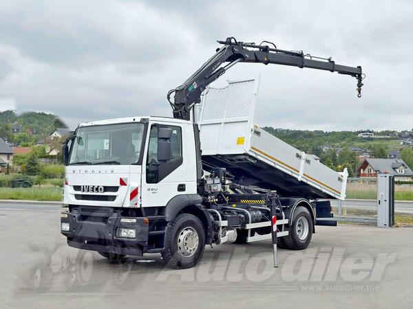 Iveco - STRALIS 330 Kiper + Kran HIAB 144 BS-3 HIDUO