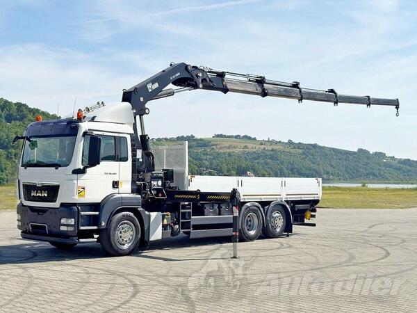 MAN - TGS 26.400 6x2 Platformom + Kran HIAB 322 EP-5 HIDUO