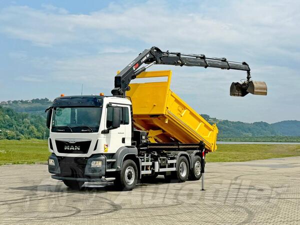 MAN - TGS 26.400 6x4 Kiper + Kran HIAB X-HIDUO 188 E-3