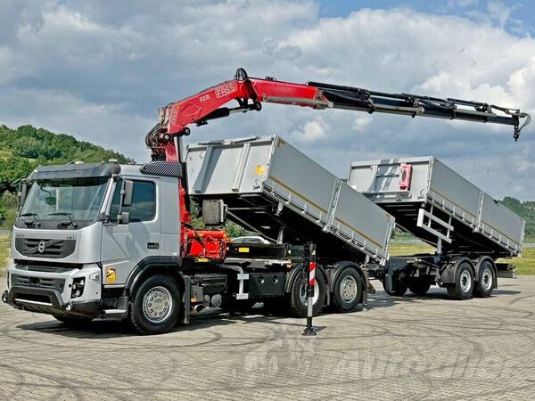 Volvo - FMX 420 6x2 Kiper + Kran FASSI F275.2.25 + Kiper prikolica