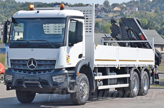 Mercedes Benz - ACTROS 2636  6x4 Ravna platforma + Kran Hiab X-HIDUO 188 ES-4