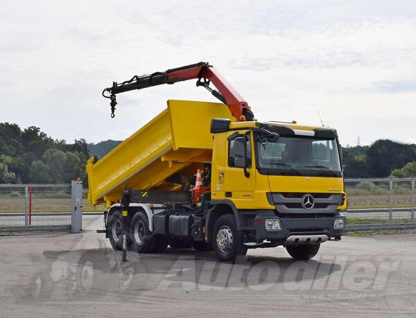 Mercedes Benz - ACTROS 2644 6x4 Kiper + Kran PK 16001