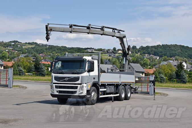 Volvo - FM 370 6x4 Ravna platforma + Kran 166 ES - 4 HIPRO