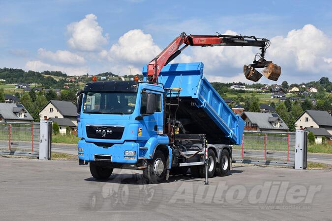 MAN - TGS 26 400 6x4 Kiper + Kran Fassi F130A.22