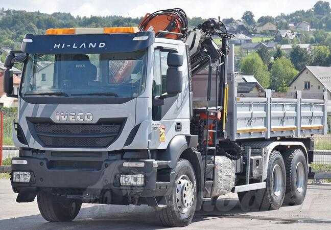 Iveco - TRAKKER 410 Kiper + Kran Atlas 165.2E - A3