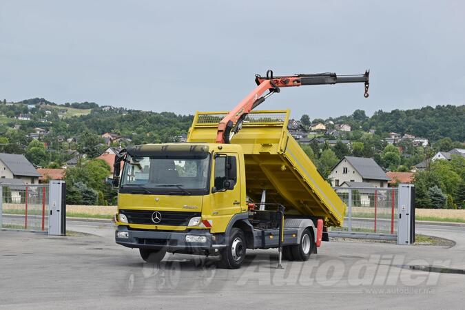 Mercedes Benz - ATEGO 818 Kiper + Kran Palfinger PK 6501 A